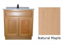 Wooden wash basin cabinets below
